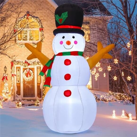 5 FT Christmas Snowman Inflatable Decoration Blow Up...
